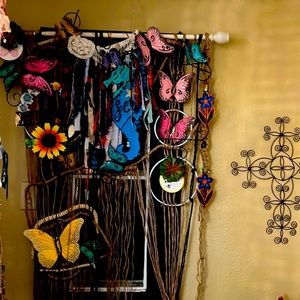 Macrame Butterfly Border Drape